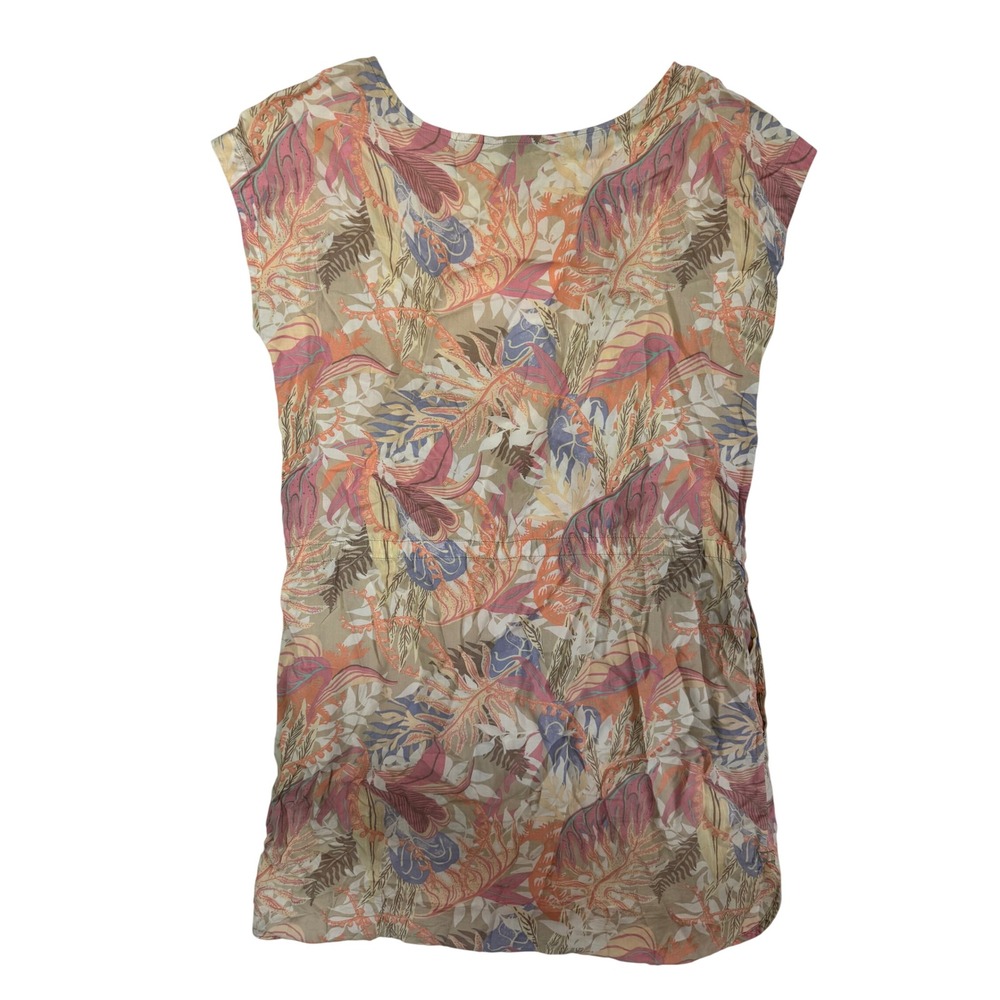 Patagonia Women's June Lake Dress Tropical Floral Pink Orange Tencel XS - Picture 3 of 6